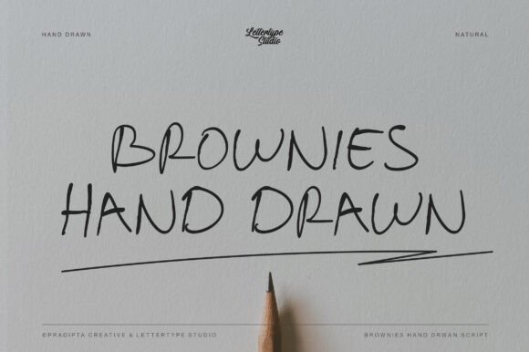 Brownies Handdrawn: A Bold Script Font for Authentic Branding