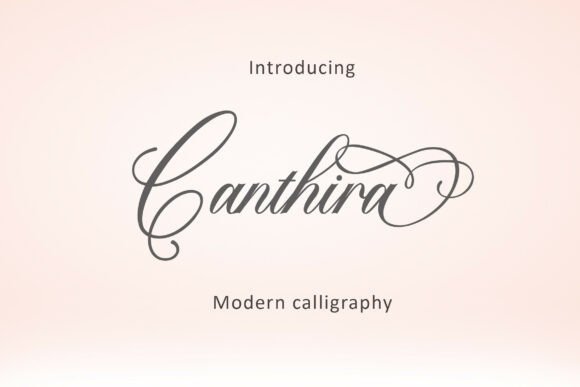 Canthira: A Modern Script for Timeless Design