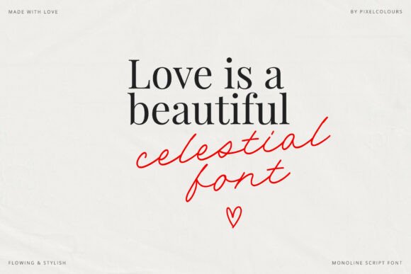 Celestial: Adding a Touch of Handwritten Grace to Your Projects