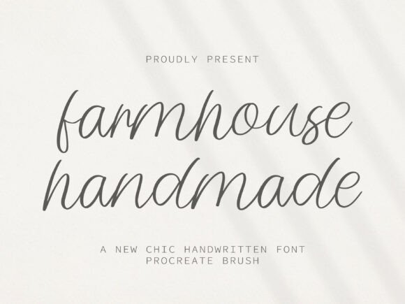 Farmhouse Handmade: A Script Font with Authentic Charm