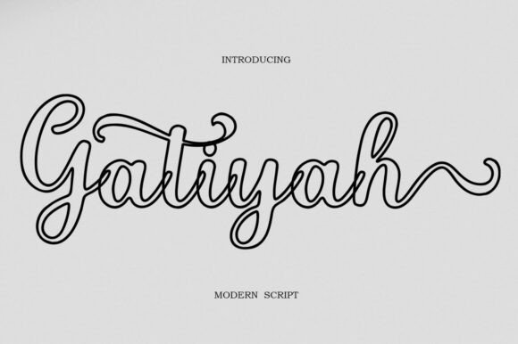 Gatiyah Script: Blending Modern Style with Classic Handwritten Appeal