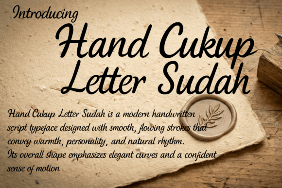 Hand Cukup Letter Sudah: A Font for Modern Brand Stories