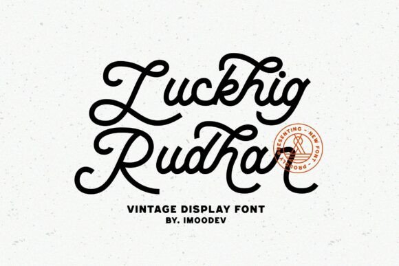 Luckhig Rudhar: A Retro Script Font with Authentic 60s Charm