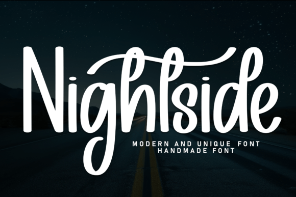 Nightside: The Modern Monoline Script for Bold Branding