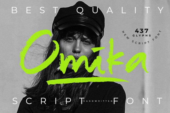 Omika: A Bold Script Font with Handcrafted Texture