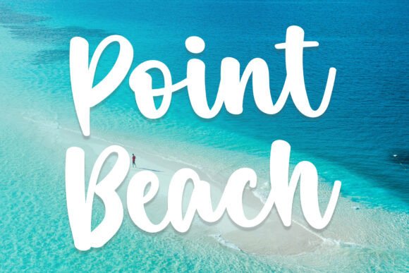 Point Beach: A Handwritten Script Font for Coastal Vibes