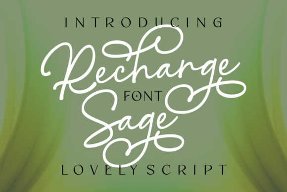 Recharge Sage: A Font with Handcrafted Warmth