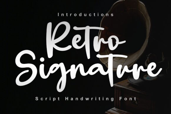 Retro Signature: A Script Font for Timeless Brand Stories