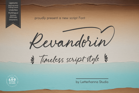 Revandorin: Bold Script Font for Modern Branding