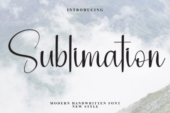 Sublimation: A Modern Script Font for Elegant Design