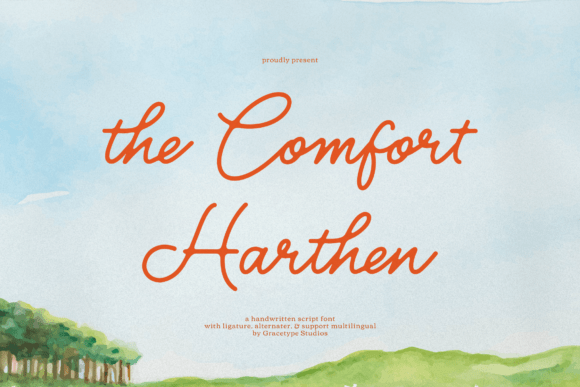 The Comfort Harthen: A Handwritten Font That Feels Like Home