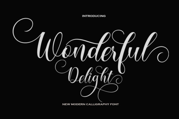 Wonderful Delight: A Script Font That Brings Luxury to Your Designs